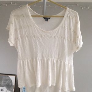 American Eagle floral shirt